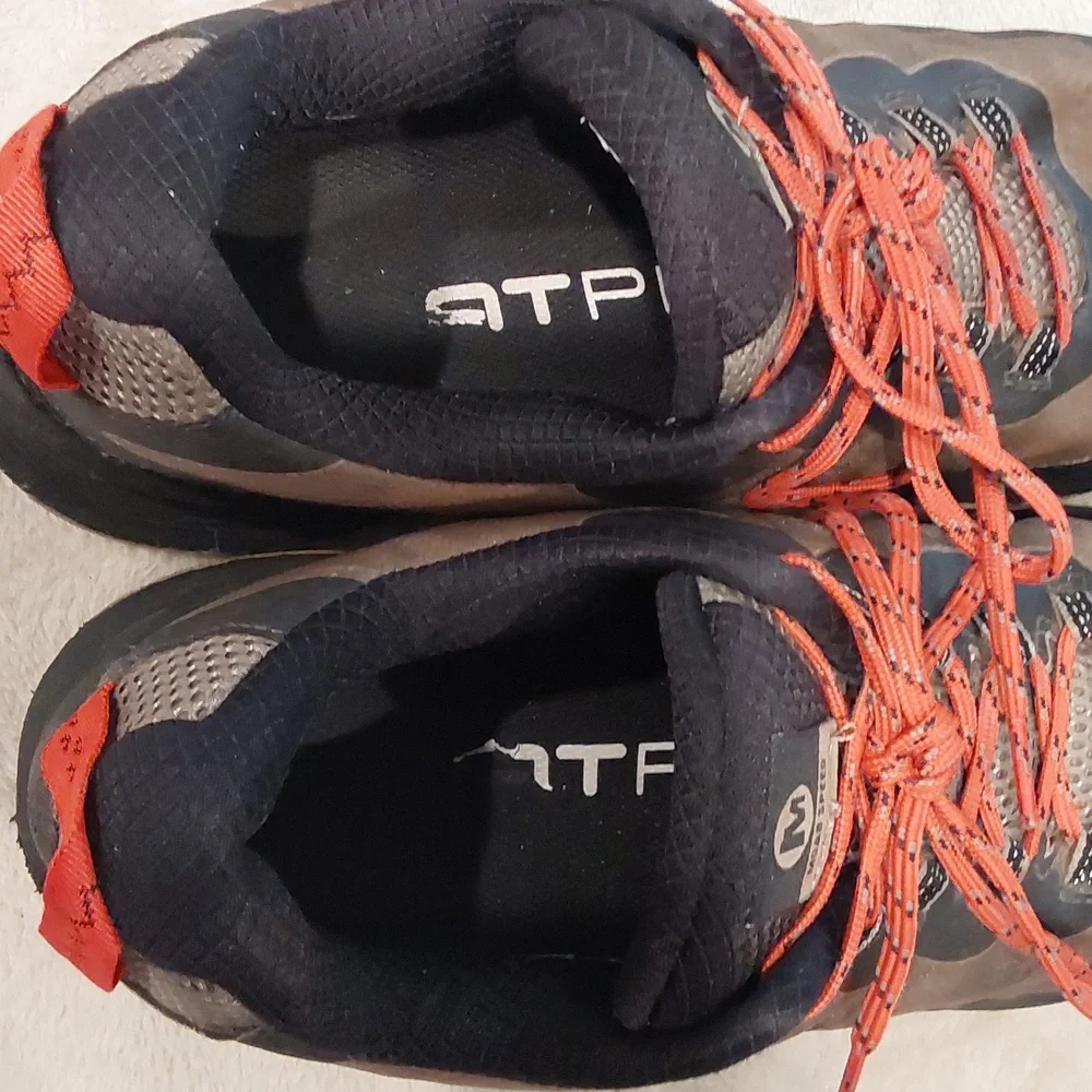 Merrell Men's Moab Speed hiking shoes black & brown with orange laces Sz 10.5 - Picture 6 of 11